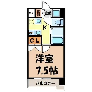 パルティール千種【7階】の間取り