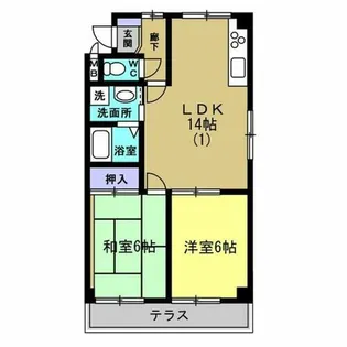 ピアノ第一ビル【103号室】の間取り