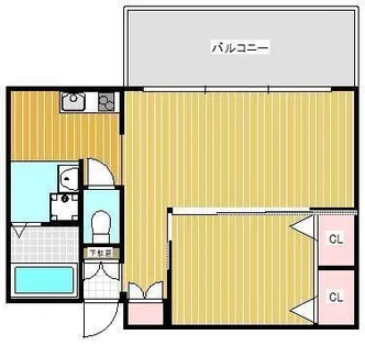 ラビーナ櫛原【1階】の間取り