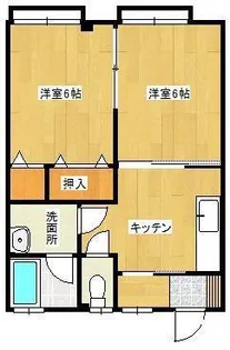 けやき荘 B棟【1階】の間取り