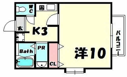 コミュニティ熊内【2階】の間取り