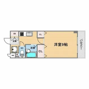 エストゥディオ甲子園口【3階】の間取り