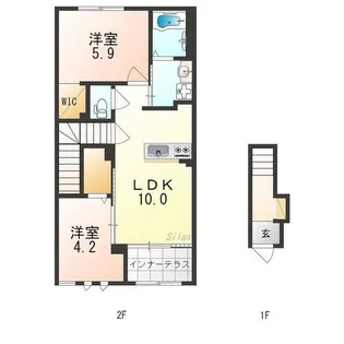 ストレリチア【2階】の間取り