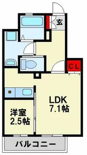 VERDE幸町【8階】の間取り