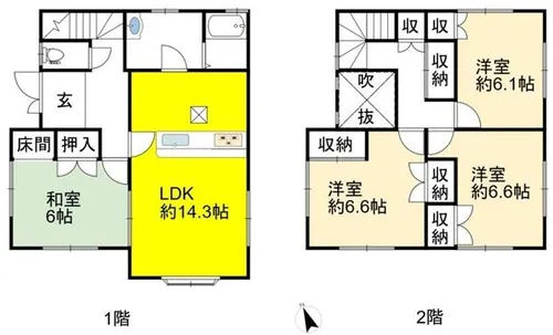 滋賀県米原市坂口【一戸建】の間取り