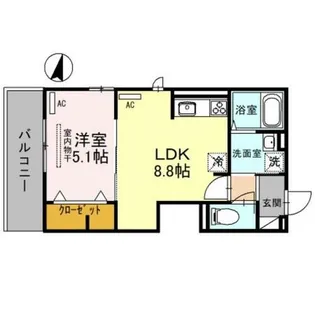 LuSole嵐山【2階】の間取り