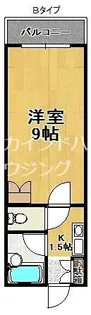 アベニュー西住之江【4階】の間取り