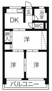 協和コーポ【4階】の間取り