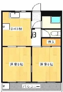 パールハイツくれない【503号室】の間取り