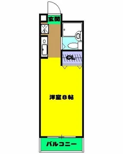 ヤマザキ・メゾン・ド・ファム【504号室】の間取り