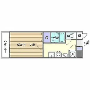 ピュアドームエクサイト博多【7階】の間取り