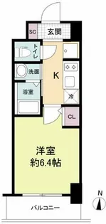 ジオエント福島野田【5階】の間取り