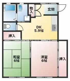 嶋本マンション【3階】の間取り