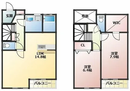 グランコート【1階】の間取り
