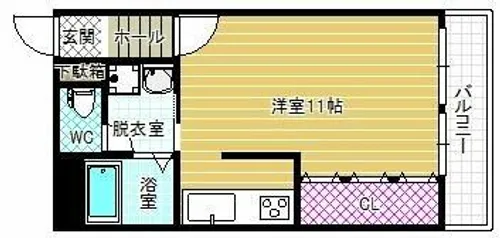 コーポゆうむら【2階】の間取り