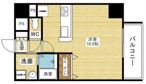 パレス東洋豊里2号館【7階】の間取り