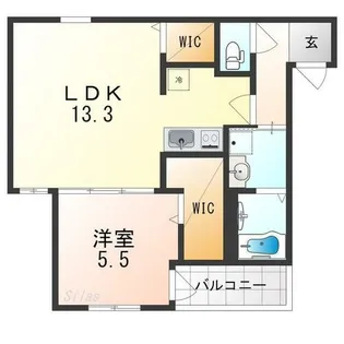フジパレス堺大浜公園【3階】の間取り