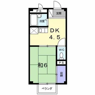 シャルマン苗代【2階】の間取り