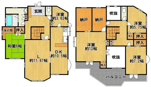 兵庫県三田市つつじが丘南1丁目【一戸建】の間取り