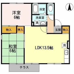パークハウス鷹丘C棟【1階】の間取り