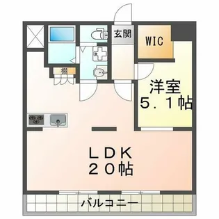 ロイヤルコーポ吉田【4階】の間取り