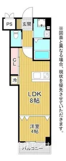 スマート到津【8階】の間取り