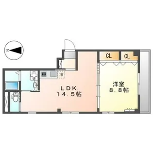 スマイルKⅡ東三国ヶ丘【2階】の間取り