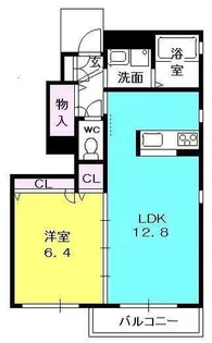 COURT六石町【A101号室】の間取り