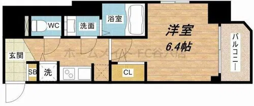 サムティ北浜大手通【4階】の間取り