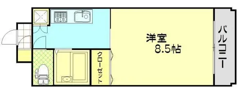 ウィスタリア行橋【306号室】の間取り