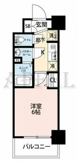 プレサンス長堀通グレイタス【8階】の間取り