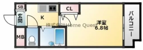 エスペランサ政所【4階】の間取り