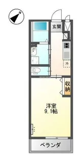 ア・ラ・メルシー【2階】の間取り
