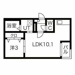 Warren nakashiotaⅣ【2階】の間取り