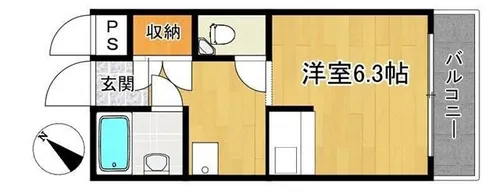 モンテメール学園前【4階】の間取り