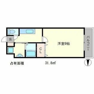 クルミナーレ【3階】の間取り
