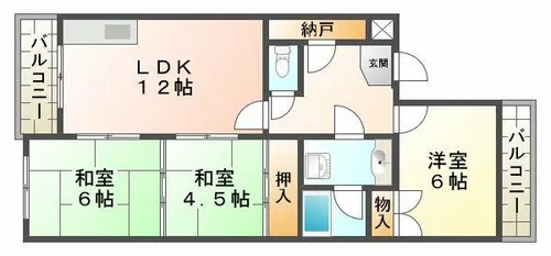 グランベア今井【2階】の間取り