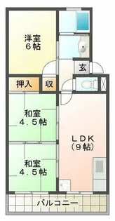 垂水農住団地3号棟【3階】の間取り