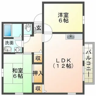 エステート藤木【2階】の間取り