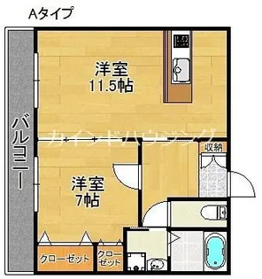 ボーチェ【2階】の間取り