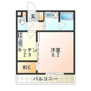 アリーバ古室【3階】の間取り