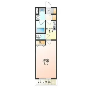 アリーバ古室【2階】の間取り