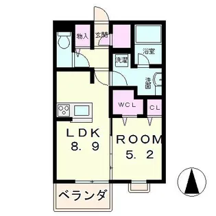 ル パルファン【2階】の間取り