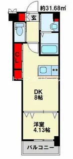 福岡県北九州市小倉北区真鶴2丁目【マンション】の間取り