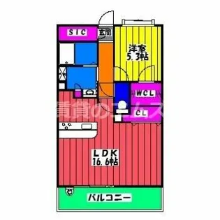 第11ケイコーマンション駅南【5階】の間取り