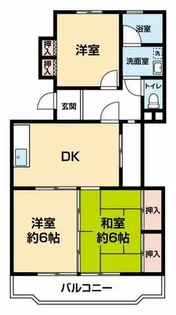 ベルハイムOKADA【B-1号室】の間取り