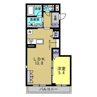 シャーメゾン甲子園口1丁目 レジデンス イースト【202号室】の間取り