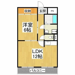 ハイツ水池【2階】の間取り