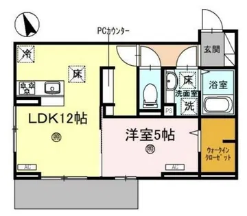 D-PLACE駅南大路【1階】の間取り