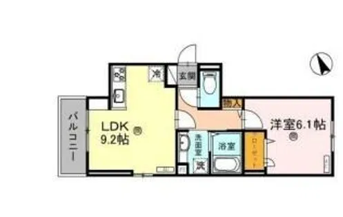 D’s駅南大路【3階】の間取り